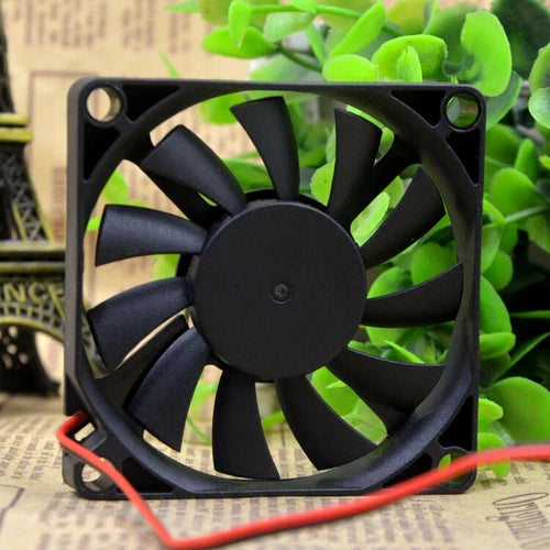 1 pcs 2-wire silent cooling fan F-7010H12B-01 7010 12v 0.30A 7CM