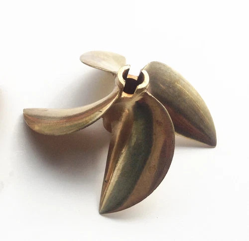 1 pair For OD RC boat 836 propeller 26cc brass prop 6717 1/4" shaft 4 blade 67mm