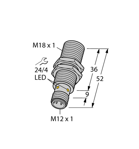 for TURCK BI5U-EM18-AP6X-H1141 1635340 Inductive Sensor PNP