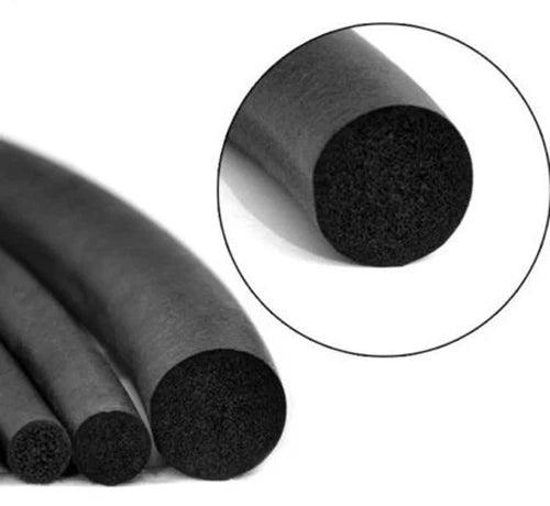 1X Feet Long EPDM Sponge Rubber Round Seal Strip 8mm/0.31" Diameter 10 meters/33