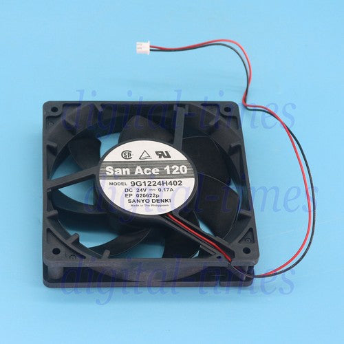 One For SANYO 9G1224H402 DC 24V 0.17A 12CM 2 PIN FAN Free Shipping