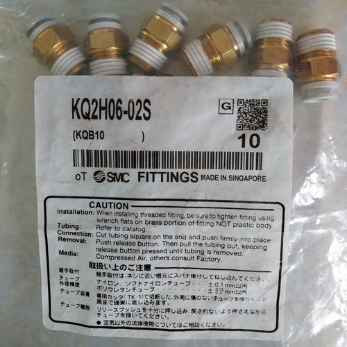 1Bag/10pc SMC Trachea connector KQ2H06-02S Free shipping