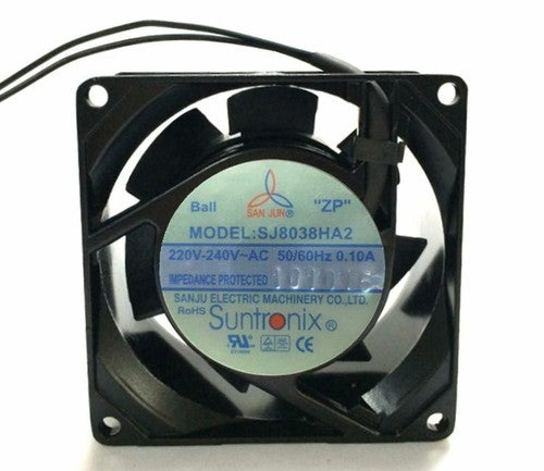 1 PCS SAN JUN Fan SJ8038HA2 AC 220-240V 0.10A 80*38MM 2 WIRE