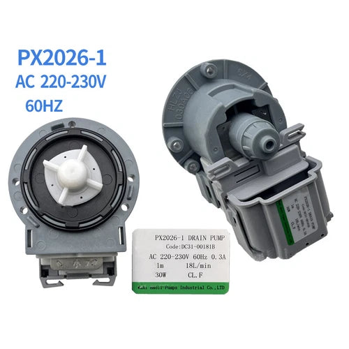 1PC For PX2026-1 220-230V DC31-00181B PX2025-1 B15-6A DC31-00181A Drain Pump
