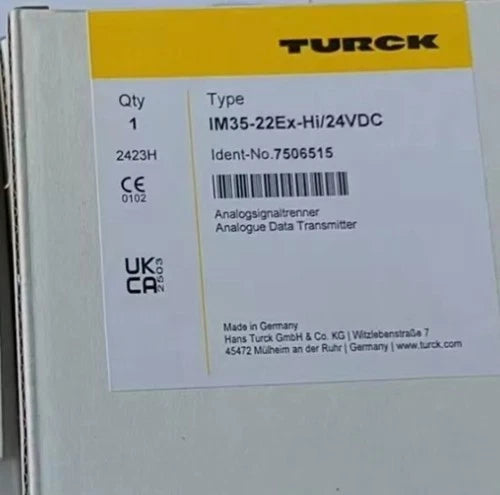 IM35-22EX-HI TURCK IM35-22EX-HI/24VDC 7506515 Safety Isolating Barrier