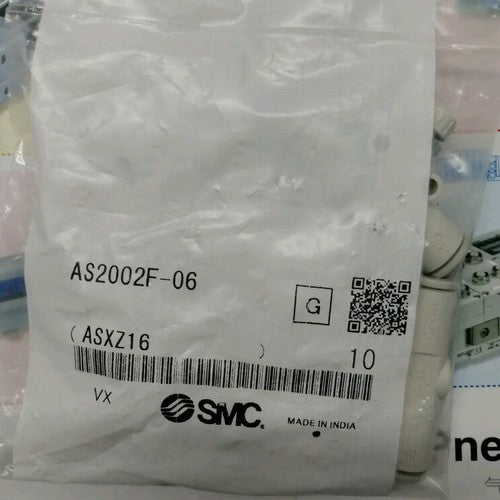 1Bag/10pc SMC Straight throttle valve AS2002F-06 Free shipping