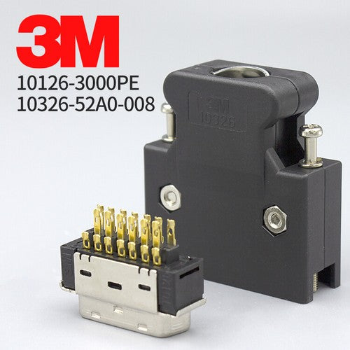 3M MDR connector 10126-3000 10326-52A0-008 26-pin servo plug
