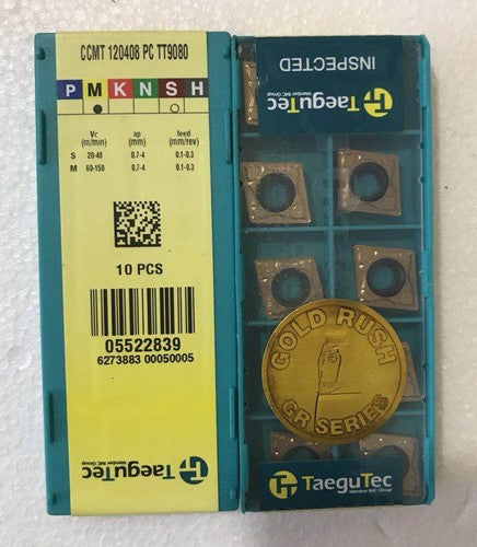 10pieces/Box Taegutec CCMT120408PC TT9080 CNC Blade Carbide Insert