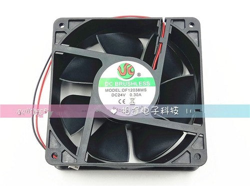 1 PCS DC Brushless Fan DF12038MS DC24V 0.30A 12038 12CM 2 Wire cooling fan