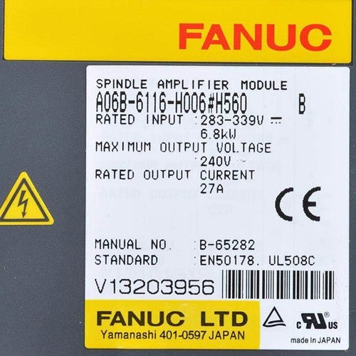 For FANUC A06B-6116-H006#H560 servo Driver