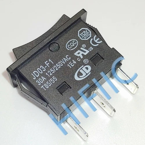 Rocker Switch Maintained 30A 125/250VAC T85/55 1E4 JD03-F1 3 Pins 3 Positions
