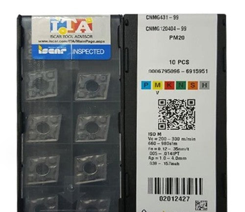 10Pcs/box Iscar CNMG120404-99 PM20 CNMG431-99 Turning Blade Carbide Inserts