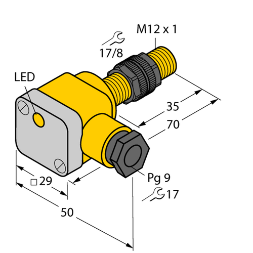 For TURCK BI2-P12SK-Y1X 40310 Inductive sensor