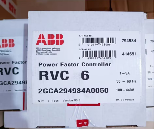 1PCS ABB RVC-6 RVC6-1/5A Power Factor Controller In Box