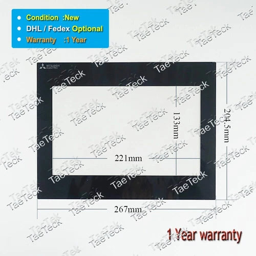 1SET Touch Screen Panel Glass for GS2110-WTBD with Overlay GS2110-WTBD