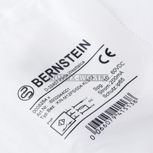 ONE for Bernstein KIN-M12PS/004-KLS12 Proximity Switch Sensor