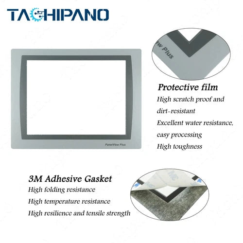 1SET 2711P-T10C22D9P Touch Panel Glass 5pin with Protective Film Touch Screen