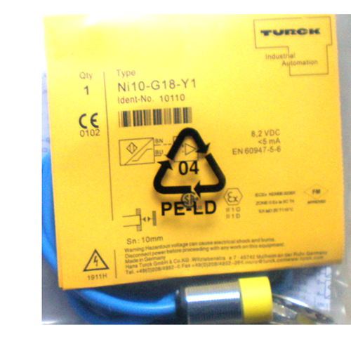 For TURCK NI10-P18-Y1 10096 Inductive sensor