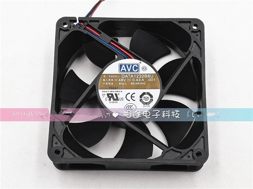 1 PCS AVC Fan DATA1232B8U DC48V 0.43A 12CM 12032 3 Wire cooling fan