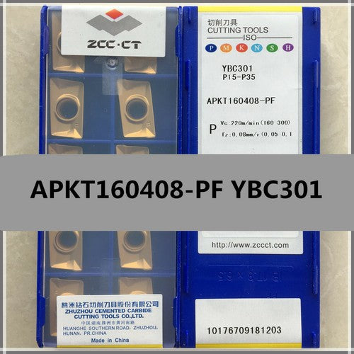 10pieces/Box ZCC.CT APKT160408-PF YBC301 P15-P35 Carbide Insert CNC Blade