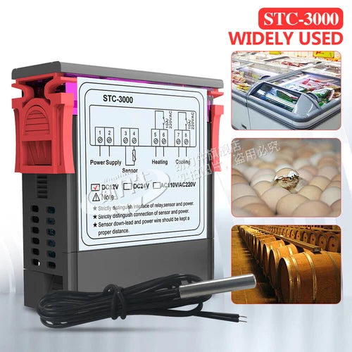 1PC Temperature Controller STC-3000 Touch Scre AC 110-220V 30A