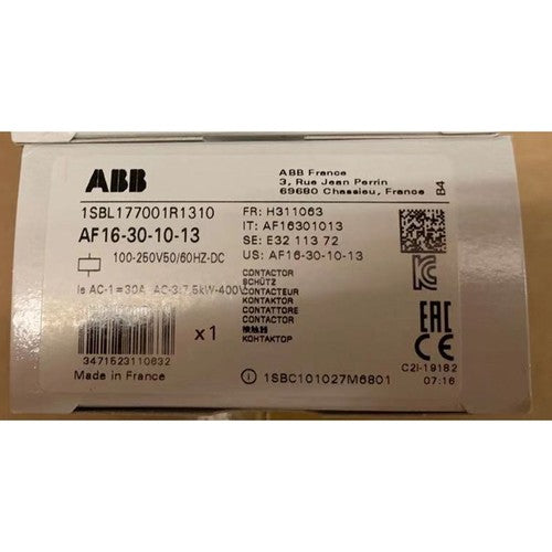 1pc Abb AF16-30-10-13 Contactor 50Hz/60Hz 100 -250V spot stock