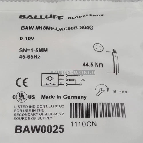 1PC Proximity Sensor M18MEUAC50BS04G BAW0025 BAW M18ME-UAC50B-S04G