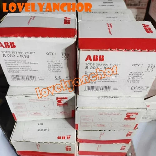 1PC Miniature Circuit Breaker S203-K16 3P K 16A (2CDS253001R0467)