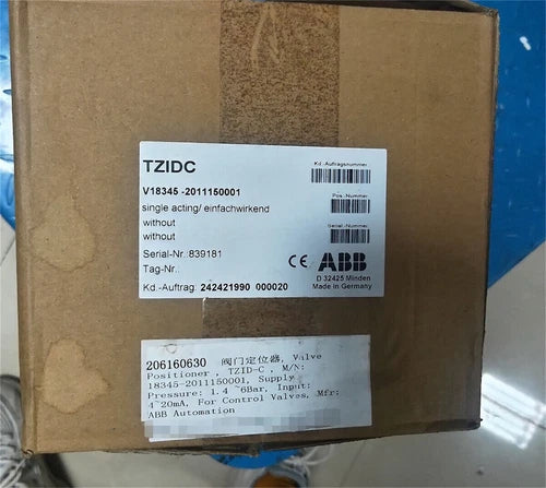 V18345-2011150001 1PCS ABB Value Positioner V183452011150001