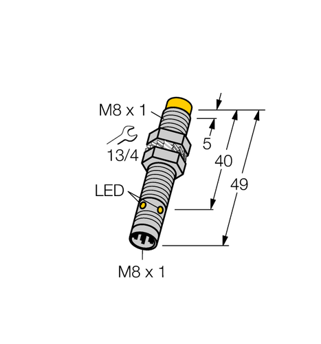 For TURCK NI6U-EG08-AP6X-V1131 4635801Inductive sensor PNP