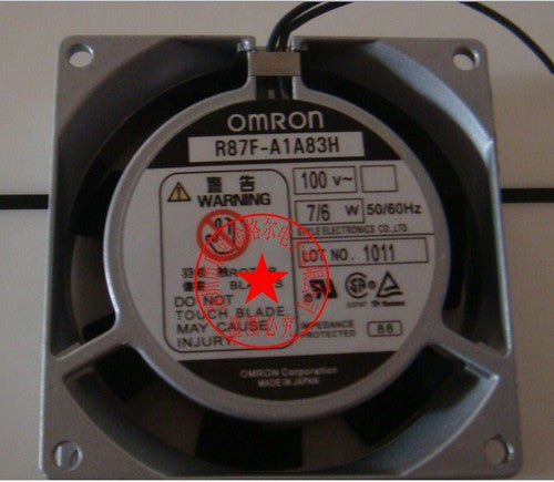1 PCS OMRON Fan R87F-A1A83H AC 100V 7/6W 80*80*25MM 2 Wire
