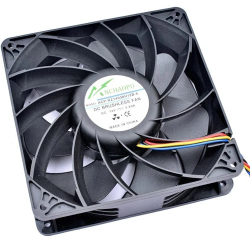 1X 4 lines large air cooling fan ACP-RZ14038H12B-6 14038 14cm 140mm DC12V 3.60A