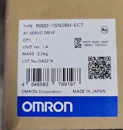 R88D-1SN08H-ECT Omron R88D1SN08HECT SERVO DRIVE
