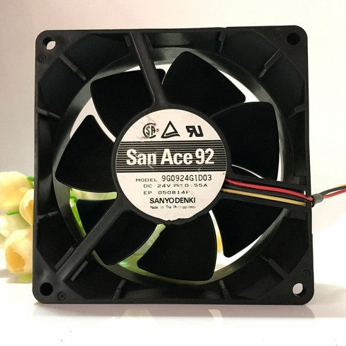 One For SANYO 9G0924G1D03 San Ace92 24V 0.55A cooling fan Free Shipping