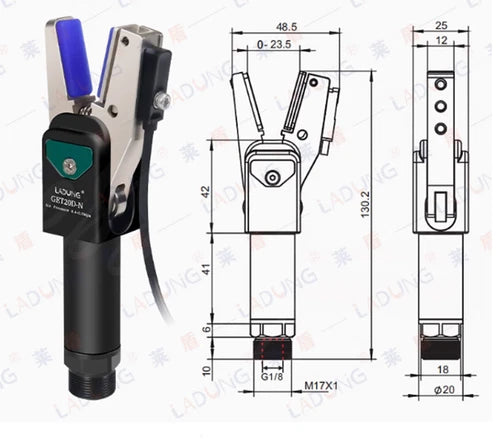 1PC FIT FOR GET20D-P (with PNP sensor) silicone sensing mechanical arm gripper