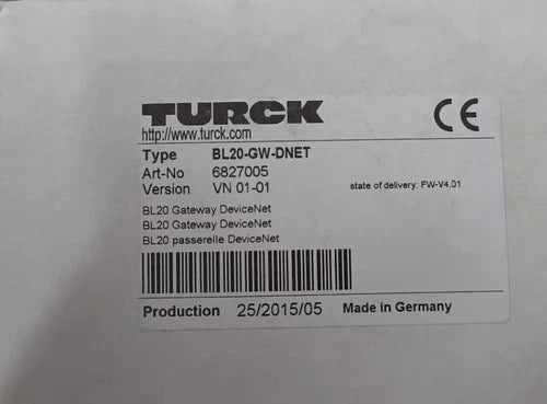 BL20-GW-DNET TURCK BL20-GW-DNET Communication Module