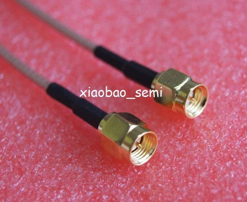 10X RG316 6" pigtail Cable SMA male plug to SMA male plug straight crimp