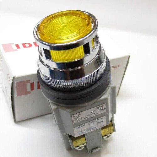 1PC For ALFN22211DNY 30 Aperture Push Button Switch With Yellow light
