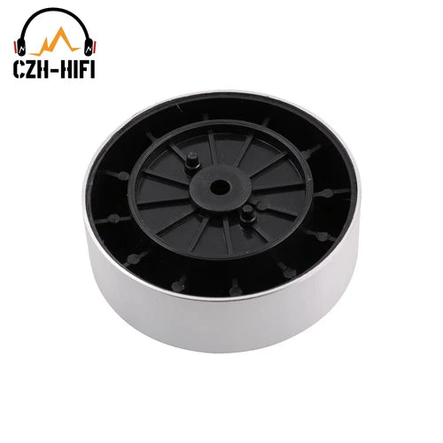 4pcs For AMP Speaker Turntable DAC 61x23mm Isolation Feet Aluminum Plastic Pad