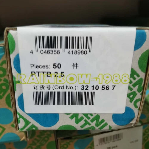 50pcs/BOX PTTB2.5 3210567 Terminal Block In-line Connection Double Layer