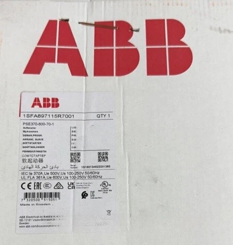 PSE370-600-70-1 ABB INVERTER PSE370600701 Soft Starter