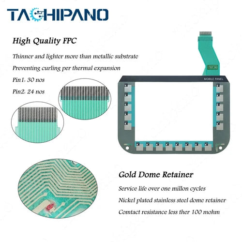 for 6AV6 645-0CC01-0AX0 + Keypad Keyboard 6AV6645-0CC01-0AX0 Touch Screen Panel
