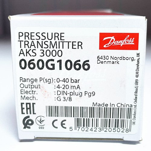 1pcs Danfoss AKS3000 060G1066 0-40bar Pressure Transmitter Sensor