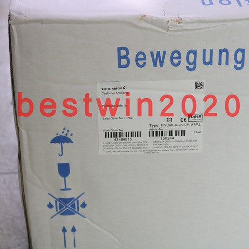 1PC ZIEHL-ABEGG FN040-VDK.0F.V7P2 FN040-VDK.0F.V7P2 Axial Fan FAST SHIP