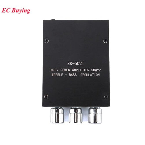 ZK-502T TPA3116D2 Bluetooth 5.0 Audio Amplifier Board Module 2.0 Channel 50W*2