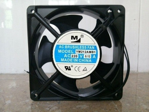 1 PCS YM M Fan YM212AMB1 AC 220V 0.12A 12038 12CM 2 Wire cabinet fan