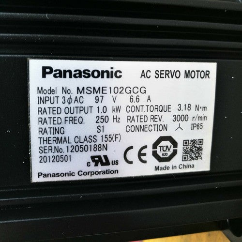 For Panasonic MSME102GCG AC Servo Motor Free Shipping
