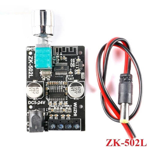 1X Mini BLE 5.0 Digital Power Amplifier Board Module DC 5-24V 50W ZK-502L