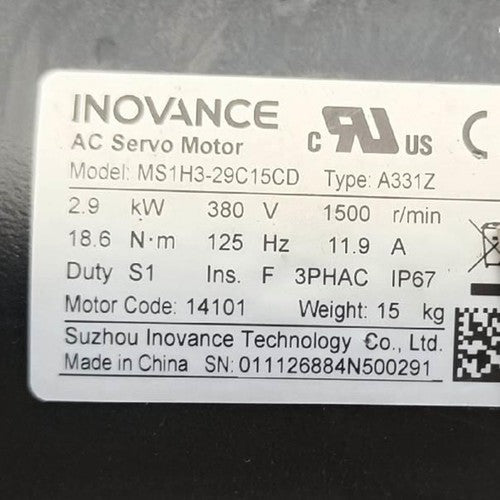 1pc Inovance MS1H3-29C15CD-A331Z servo motor Fast Delivery