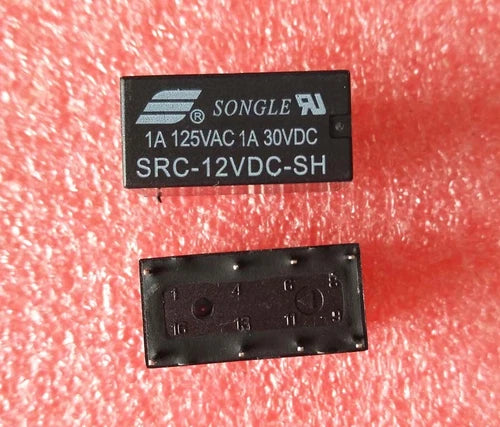 20PCS Relay 8Pins SRC-12VDC-SH DC 12V